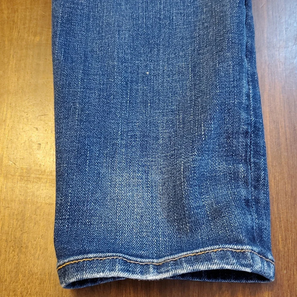 Lucky Brand Brooke Skinny Ankle White Oak Denim Selvedge Jeans Size 0/25 - Picture 7 of 16